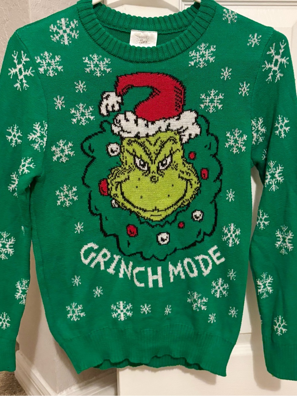 Grinch Holiday Sweater for Kids